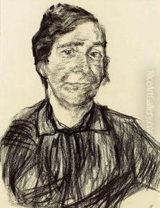 Portrat Einer Frau by Edmund Kalb