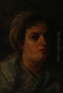 Portrait De Femme Au Bonnet by Ersebeth Kalicza