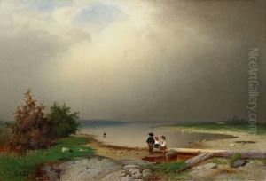 Kinder Am Strand by Anders Kallenberg