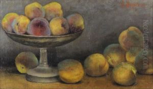 Still Life With Peaches by Alexandros Kalloudis