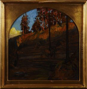 Solbelysta Tallar by Gottfrid Kallstenius