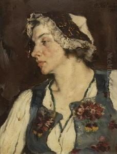 Bildnis Einer Jungen Frau by Peter Kalman
