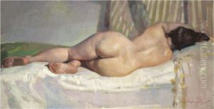 Reclining Nude by Naci Kalmukoglu
