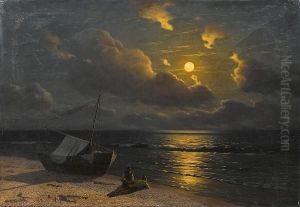 The Rising Of The Moon In In Otyza, Crimea The Rising Of The Moon In In Otyza, Crimea