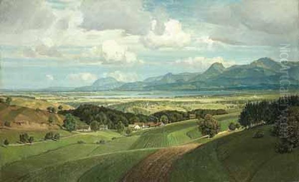 Blick In Den Chiemgau, Mit Dem Chiemsee. - view 1