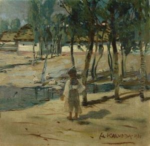 In The Village by Alois Kalvoda