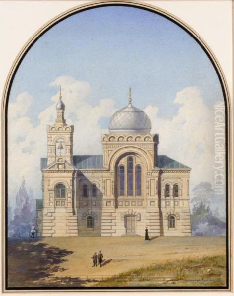 Architectural Drawing For A Church - view 1
