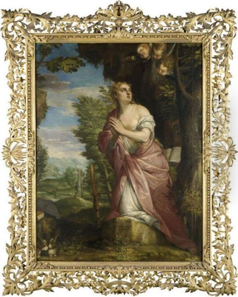 Penitent Magdalene In A Landscape - view 1