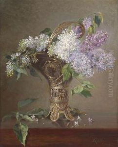 Black Elder In A Vase by Ludwig Kandler