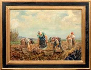 Kartoffelleser Auf Dem Feld by Paul Kapell