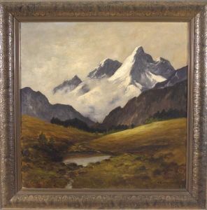 Wolkenstimmung Im Gebirge by Adolf Kapfhammer