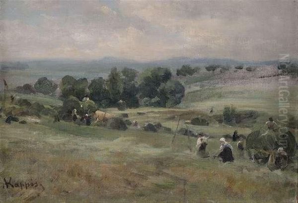 Hay Harvest In An Extensive Landscape - view 1
