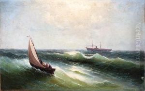 Marina Con Imbarcazioni by Grigorij Kapustin