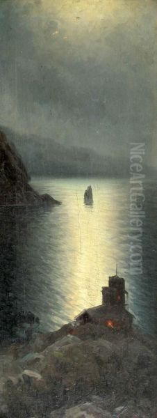 Nautical Landscape With A Lighthouse - view 1