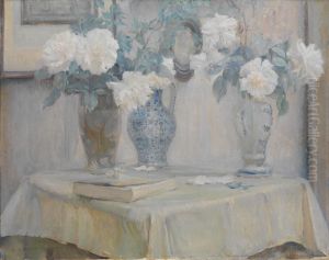 Bouquets De Roses Sur Une Table by Adrien Karbowsky
