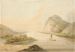 A View Of A Ruin In A Mountainous Landscape by Karl Graf Von Spreti