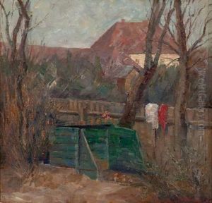 Gartenecke Mit Bretterzaun