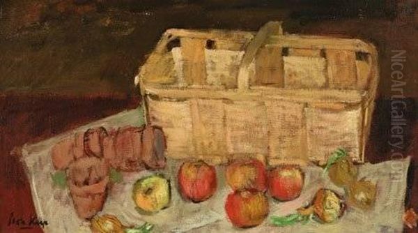 Still Life Of Basket Of Apples - view 1