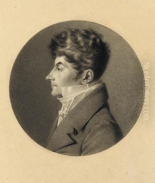 Portrait Of Jean-philippe Bronner, Bust-length, In Profile To The Left - view 1