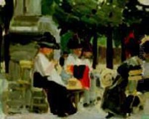 " Conversation Au Parc Monceau " by Karpo Tchirakhov