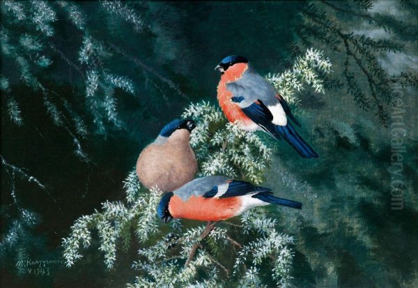 Bullfinches - view 1
