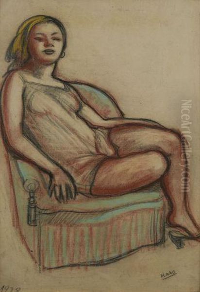 Femme Au Fauteuil Vert - view 1