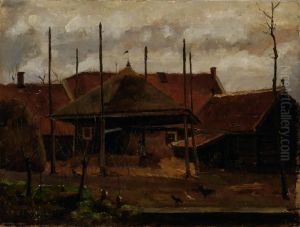 Farmer On A Yard by Eduard Karsen