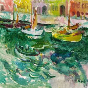 Scenery From Nyhavn, Copenhagen by Ludwig Peter Karsten