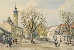 Am Platzl In Grinzing by Paul Kaspar