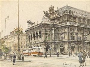 The State Operain Vienna by Paul Kaspar