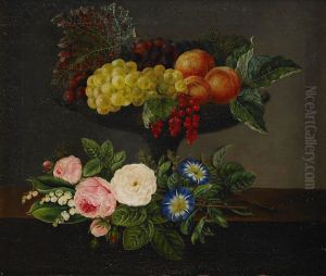 Frukt Och Blomsterstilleben by Emilie Kastrup