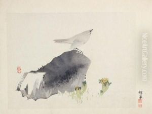 Oiseau Sur Un Roc by Taki Katei