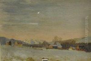 Hungarian Winter Scene by Nandor Katona