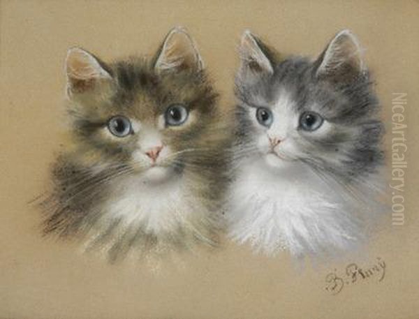 Zwei Katzen. - view 1