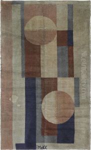 Modernist Rug by Edward Mcknight Kauffer
