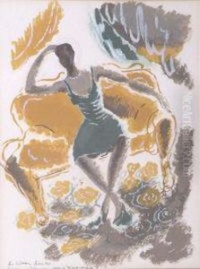 Seated Woman by Edward Mcknight Kauffer