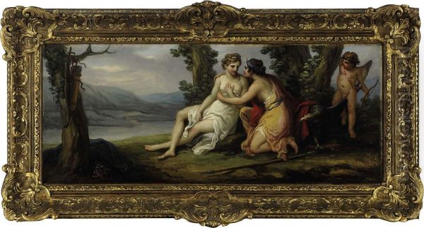 Mars Disarmed By Venus; And A Companion Painting Of Diana And Callisto - view 1
