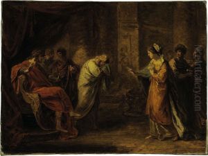 Telemachus At The Court Of Sparta by Angelica Kauffmann
