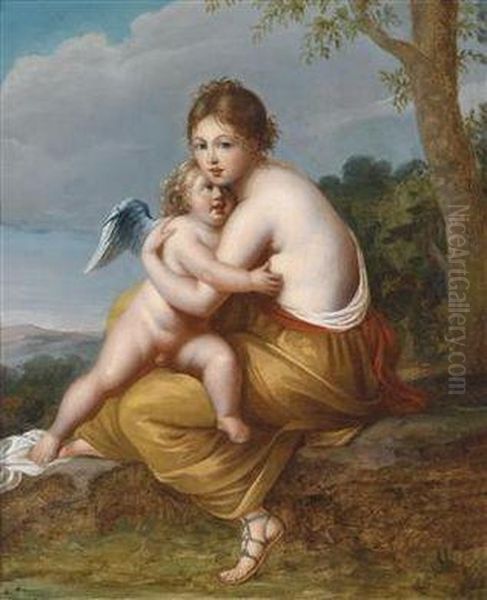 Venus And Cupid In A Landscape - view 1