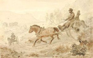 Landliche Kutschfahrt by Hermann Kauffmann