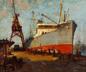 Los Angeles Harbor by Ferdinand Kaufmann