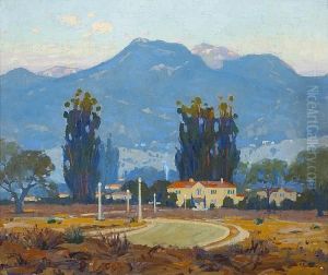 Early Morning, San Gabriel Mountains,pasadena by Ferdinand Kaufmann