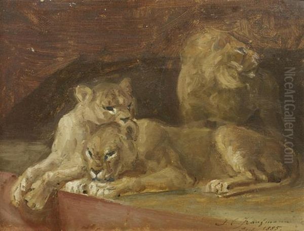 Family Of Lions - view 1