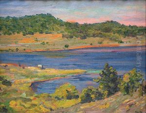 Au Bord Du Lac by Leon Kaufmann