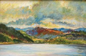 Paysage Au Lac by Leon Kaufmann