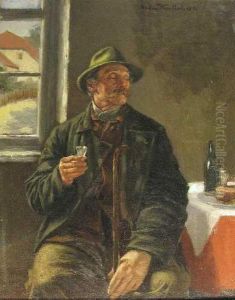 Bei Derbrotzeit by Anton Kaulbach