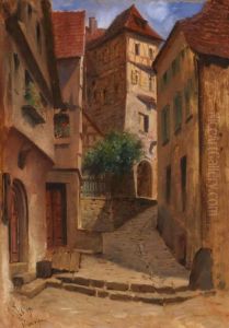 Das Marktgasschen In Bad Wimpfen by Hermann Kaulbach