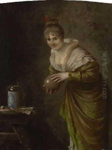 Bildnis Einer Jungen Frau by Hermann Kaulbach