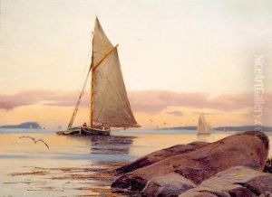 Solstemning, Christianiafjorden by Haakon Jensen Kaulum