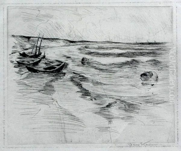 Ankernde Fischerboote - view 1